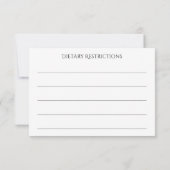 スイート エレガンス RSVP 選択カード (裏面)