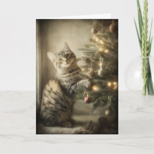 スイート・クリスマス・キャット カード (正面)