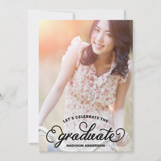 スイート グラディエート | グラデュエーション パーティー ご招待 招待状 (正面)