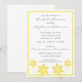 スイート＆サッシー フラワーズ ブライダルシャワー 招待状 (正面/裏面)