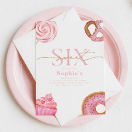 スイート＆シックス 誕生日パーティ招待状 招待状