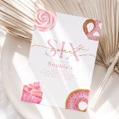 スイート＆シックス 誕生日パーティ招待状 招待状