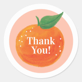 スイート シトラス ラウンド サンクス スティッカー ラウンドシール