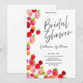 スイート＆ジューシー フルーツパーティー ブライズシャワー 招待状 (正面/裏面)