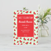 スイート セレブレーション きゅうり模様 ライトグリーン 招待状 (スタンド正面)