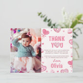 スイート セレブレーション バースデー フォト サンクス カード (スタンド正面)