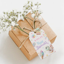 スイート セレブレーション パステル キャンディーランド ガール バースデー ギフトタグ