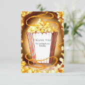 スイート チャイルド ポップコーン バースデー サンキューカード (スタンド正面)