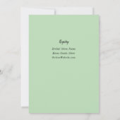 スイート ティーパーティー ラベンダー ブライダル シャワー 招待状 (裏面)