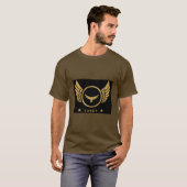 スイート テキスト イーグル 画像 ブラウン カラー メンズ Tシャツ (正面フル)