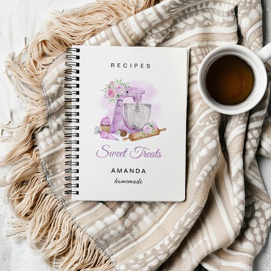 スイート トリート パープル ベーカリー レシピ ノートブック