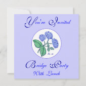 スイート ハイドランジア ブリッジ パーティー 招待状 (裏面)