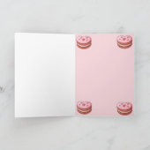 スイート ハッピー バレンタインデー マカロン クッキー シーズンカード (内部)