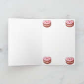 スイート ハッピー バレンタインデー マカロン クッキー シーズンカード (内部)