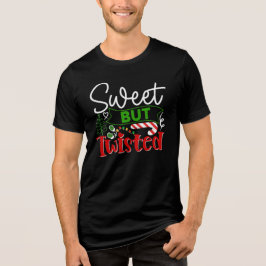 スイート・バット・ツイステッド おもしろクリスマスキャンディケイン トライブレンドTシャツ