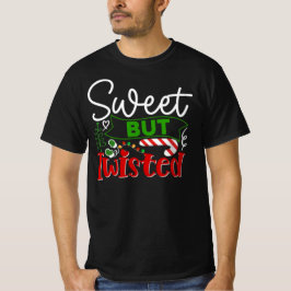 スイート・バット・ツイステッド おもしろクリスマスキャンディケイン Tシャツ