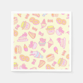 スイート バーカリー アンド ドリンクス イエロー スタンダードカクテルナプキン