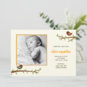 スイート·バーディズ·ベビー誕生発表 案内状 (スタンド正面)