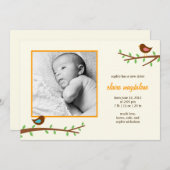 スイート·バーディズ·ベビー誕生発表 案内状 (正面/裏面)