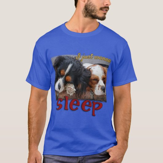 スイート・パピー・デザインでぐっすり眠りたい Tシャツ (正面)