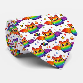 🦇🌈 スイート&ファンタスティック レインボーバット ネクタイ