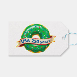 スイート・フリーダム・ドーナツ USA 250周年 ギフトタグ