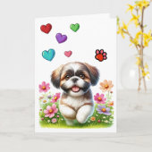 スイート・プッ・ラブ － 中をのぞいてみて。 カード (黄色い花)