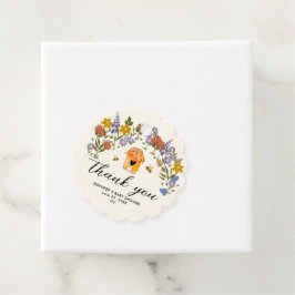 スイート リトル ハニー ヴィンテージ フラワー ベビーシャワー フェイバータグ