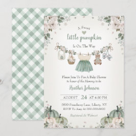 スイート リトル パンプキン オートム ベビーシャワー インビテーション