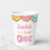スイート・ワン・ドーナツ第1誕生日パーティー 紙コップ (正面)