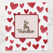 スイート "Be My Valentine" ワインラベル (シングルラベル)