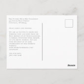 スイープレターの日付の保存(追加文字) ポストカード (裏面)