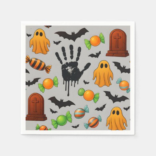 スイ不気味ーツとシャドウ スタンダードカクテルナプキン (正面)