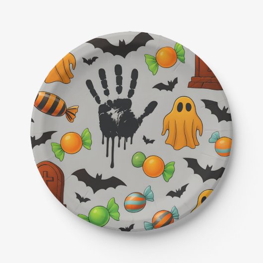 スイ不気味ーツとシャドウ ペーパープレート (正面)