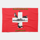 スイ素晴らしス・マウンテンドッグ・オブ・SWPAキッチンタオル キッチンタオル (横)