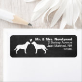 スイ素晴らしス·マウンテン·ドッグ·スイッシー·カップル ラベル (インサイチュ)