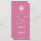 スイ結婚ンウィンター婚約パーティ招待状 招待状 (正面/裏面)