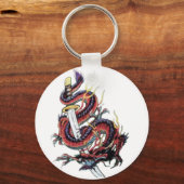 スイ・リウ日本のドラゴン刀 キーホルダー (正面)