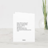 スウィガートのプロポーズ 1917... カード (裏面)