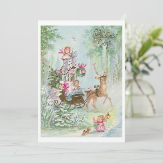 スウィグのヴィンテージクリスマスエンジェルス シーズンカード (スタンド正面)