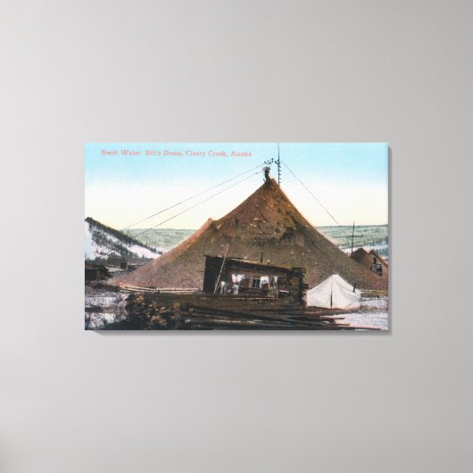 スウィフトウォータービルのダンプの表示 キャンバスプリント (正面)