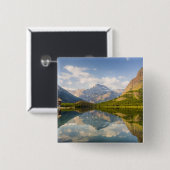 スウィフトカレントレイクウィズマニー氷河ホテル& 缶バッジ (正面&裏面)