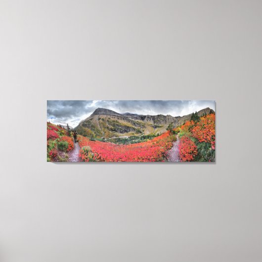 スウィフトカレント峠トレイル – 氷河の国立公園 キャンバスプリント (正面)