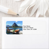 スウィフトカレント湖ボート – 氷河の国立公園 ラベル (インサイチュ)