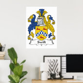 スウィフト家紋 ポスター (ホームオフィス)