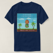 スウィングおもしろいスライフスタイルパーティー逆さPineapp Tシャツ (デザイン正面)