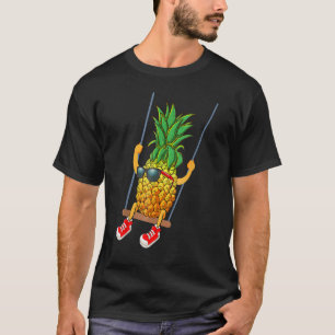 スウィングおもしろいパイナップルスウィンガー果実アニメーションCu Tシャツ