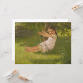 スウィングで微笑む少女(ヴィンテージ幼少期) カード (正面/裏面インサイチュ)