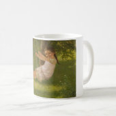 スウィングで微笑む少女(ヴィンテージ幼少期) コーヒーマグカップ (正面右)