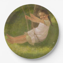 スウィングで微笑む少女(ヴィンテージ幼少期)